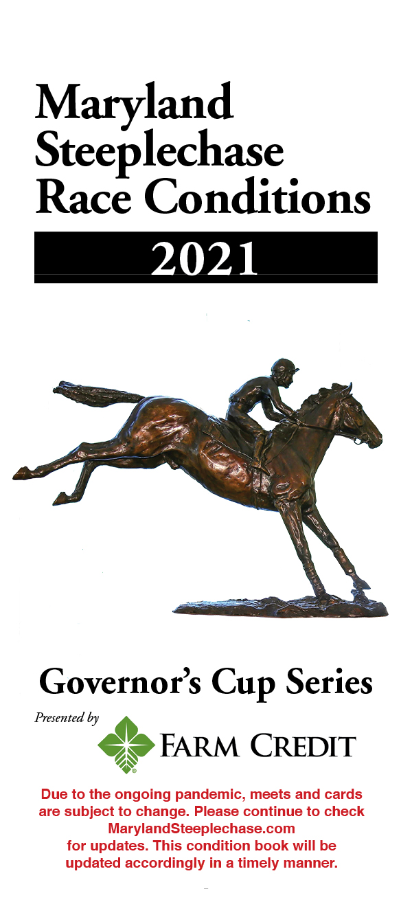 2021 Condition Book Now Available Online Maryland Steeplechase